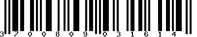 EAN-13 : 3700809031614