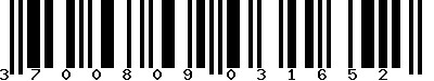 EAN-13 : 3700809031652