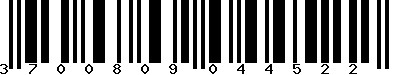 EAN-13 : 3700809044522