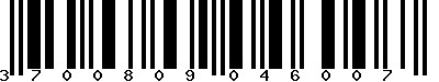 EAN-13 : 3700809046007