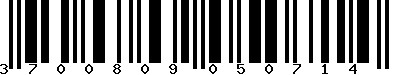 EAN-13 : 3700809050714