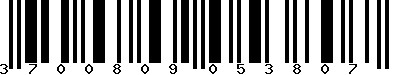 EAN-13 : 3700809053807