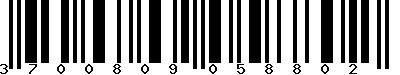 EAN-13 : 3700809058802