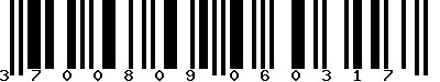 EAN-13 : 3700809060317