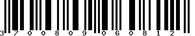 EAN-13 : 3700809060812