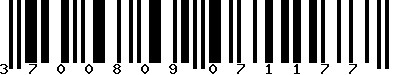 EAN-13 : 3700809071177