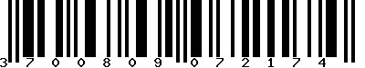 EAN-13 : 3700809072174