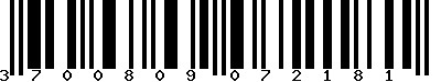 EAN-13 : 3700809072181