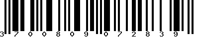 EAN-13 : 3700809072839