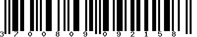 EAN-13 : 3700809092158