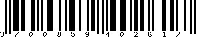 EAN-13 : 3700859402617