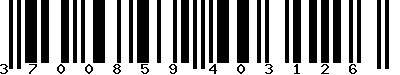EAN-13 : 3700859403126