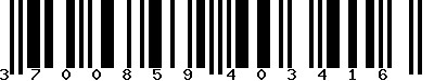 EAN-13 : 3700859403416