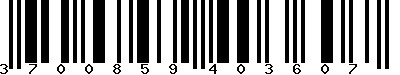 EAN-13 : 3700859403607