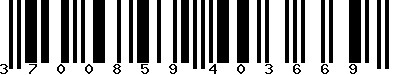 EAN-13 : 3700859403669