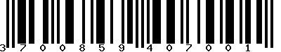 EAN-13 : 3700859407001