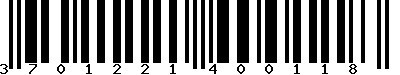 EAN-13 : 3701221400118