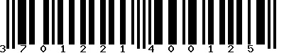 EAN-13 : 3701221400125