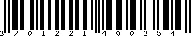 EAN-13 : 3701221400354