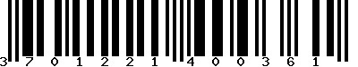 EAN-13 : 3701221400361