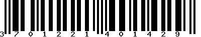 EAN-13 : 3701221401429