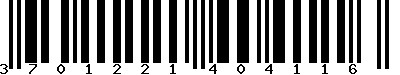 EAN-13 : 3701221404116