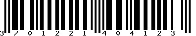 EAN-13 : 3701221404123