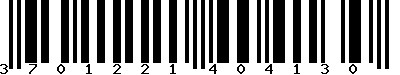 EAN-13 : 3701221404130