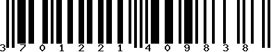 EAN-13 : 3701221409838