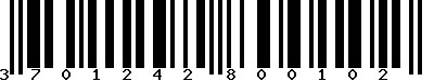 EAN-13 : 3701242800102