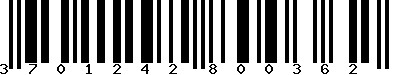 EAN-13 : 3701242800362