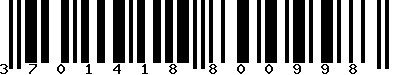 EAN-13 : 3701418800998