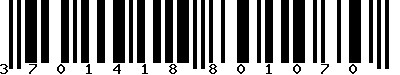 EAN-13 : 3701418801070