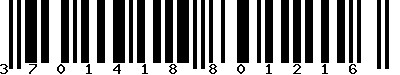 EAN-13 : 3701418801216