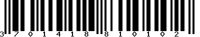 EAN-13 : 3701418810102