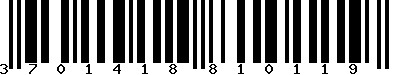 EAN-13 : 3701418810119