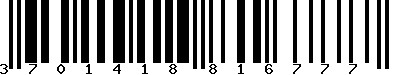 EAN-13 : 3701418816777
