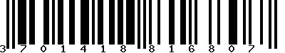 EAN-13 : 3701418816807