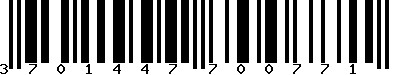 EAN-13 : 3701447700771