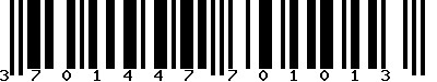 EAN-13 : 3701447701013