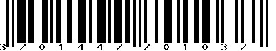 EAN-13 : 3701447701037