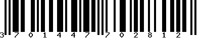 EAN-13 : 3701447702812