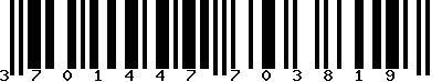 EAN-13 : 3701447703819