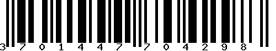 EAN-13 : 3701447704298