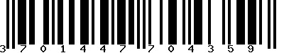 EAN-13 : 3701447704359