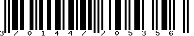 EAN-13 : 3701447705356