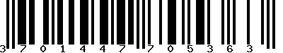 EAN-13 : 3701447705363