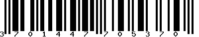 EAN-13 : 3701447705370