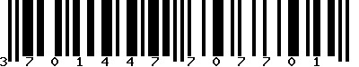 EAN-13 : 3701447707701