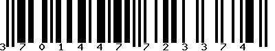 EAN-13 : 3701447723374